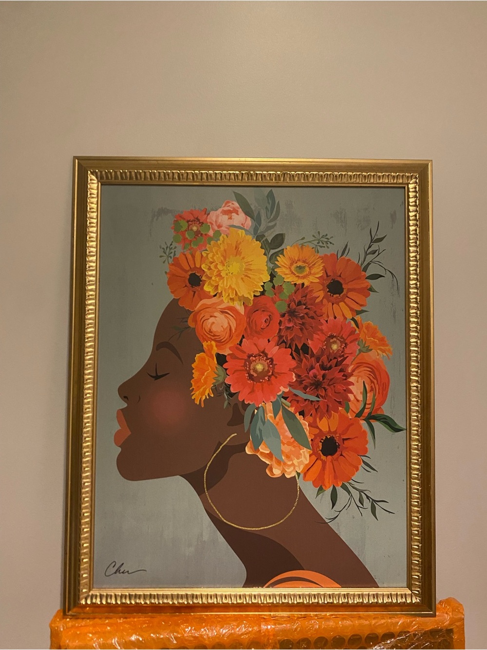 24" x 30" Floral Dream by Nikki Chu Vintage Canvas Board Gold - Threshold